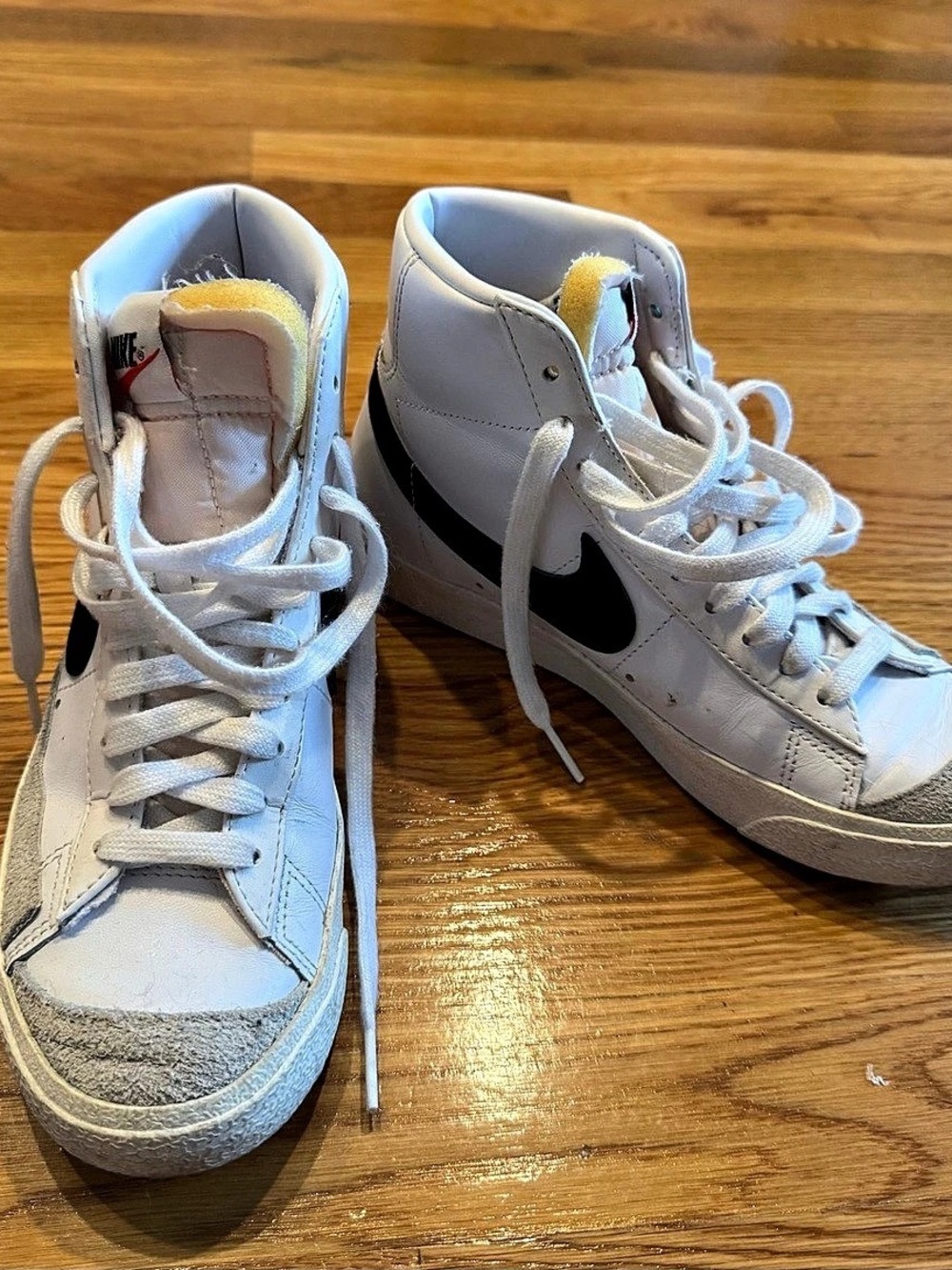 Nike Blazer Mid '77 Vintage White Black High Top Sneakers
